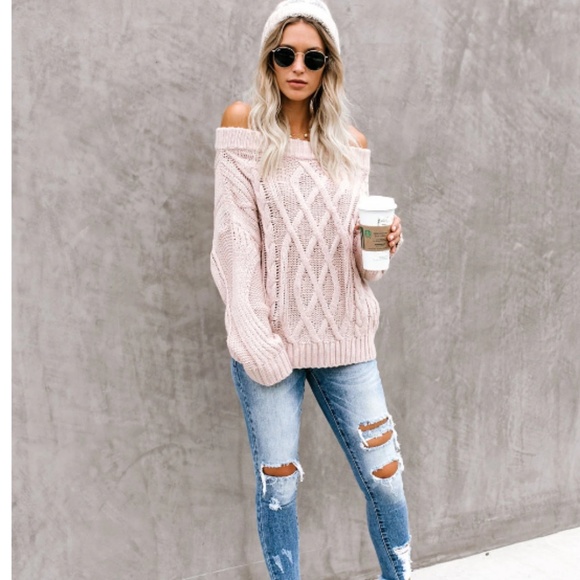 MARISSA Off Shoulder Knit Sweater - Picture 8 of 8